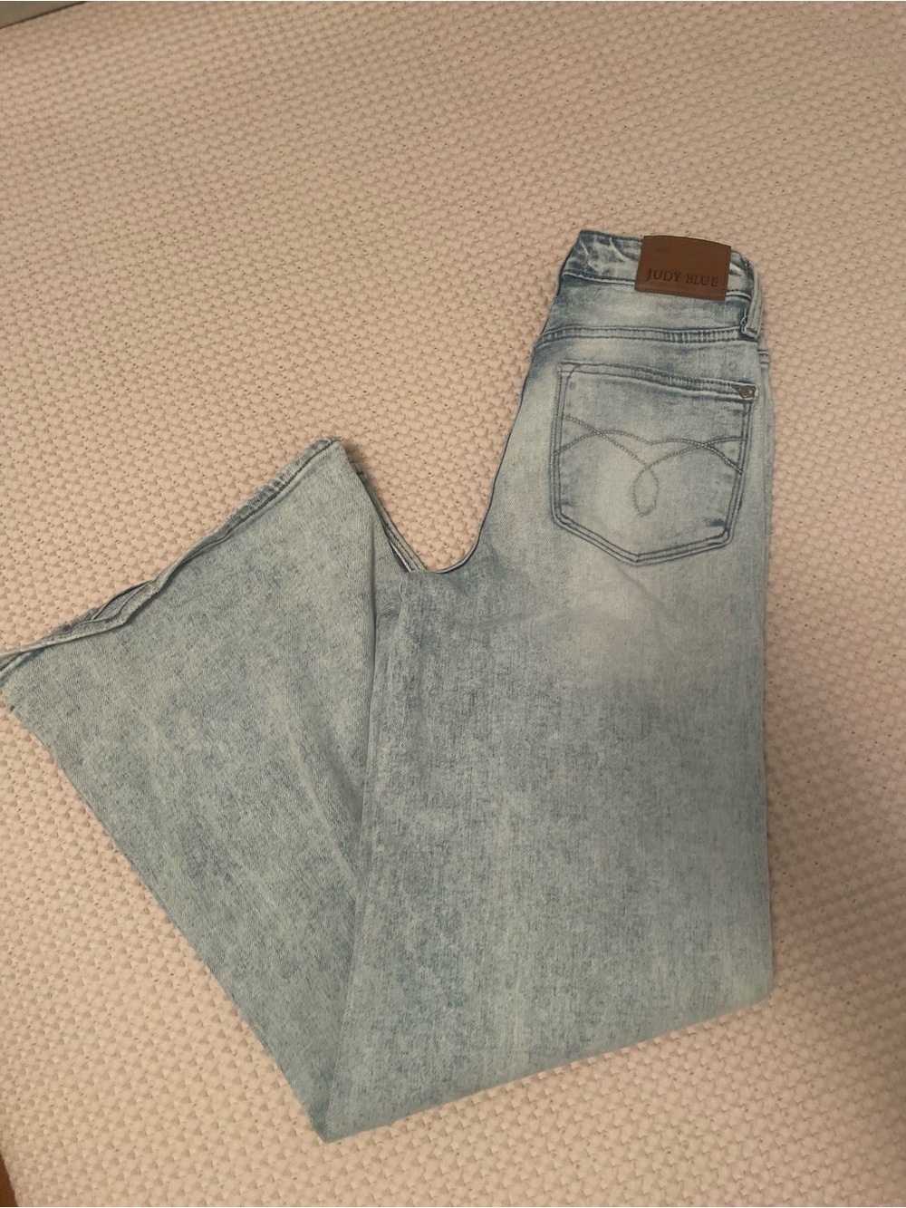 Judy Blue Light Blue Flare Wide Leg Jeans